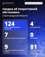 Армия Украины атаковала Белгородскую область 124 раза за минувшие сутки – пострадали четыре человека